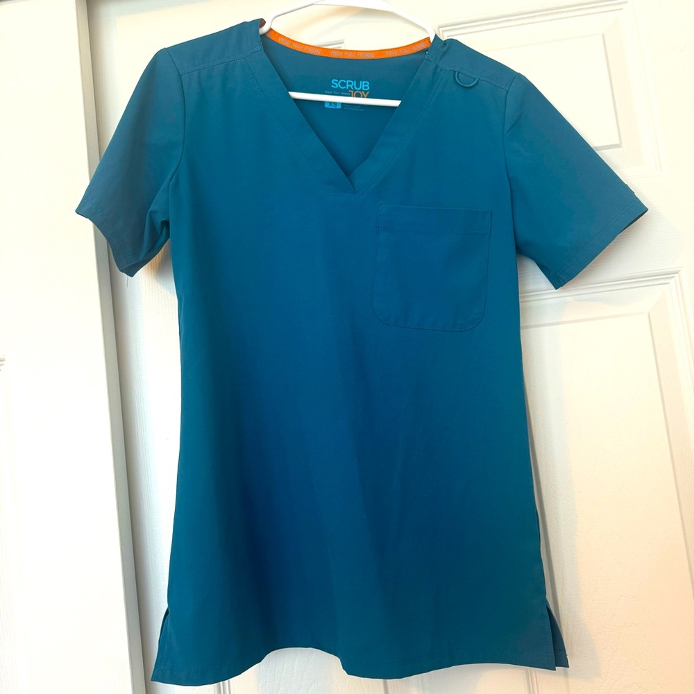 Teal Scrub Top